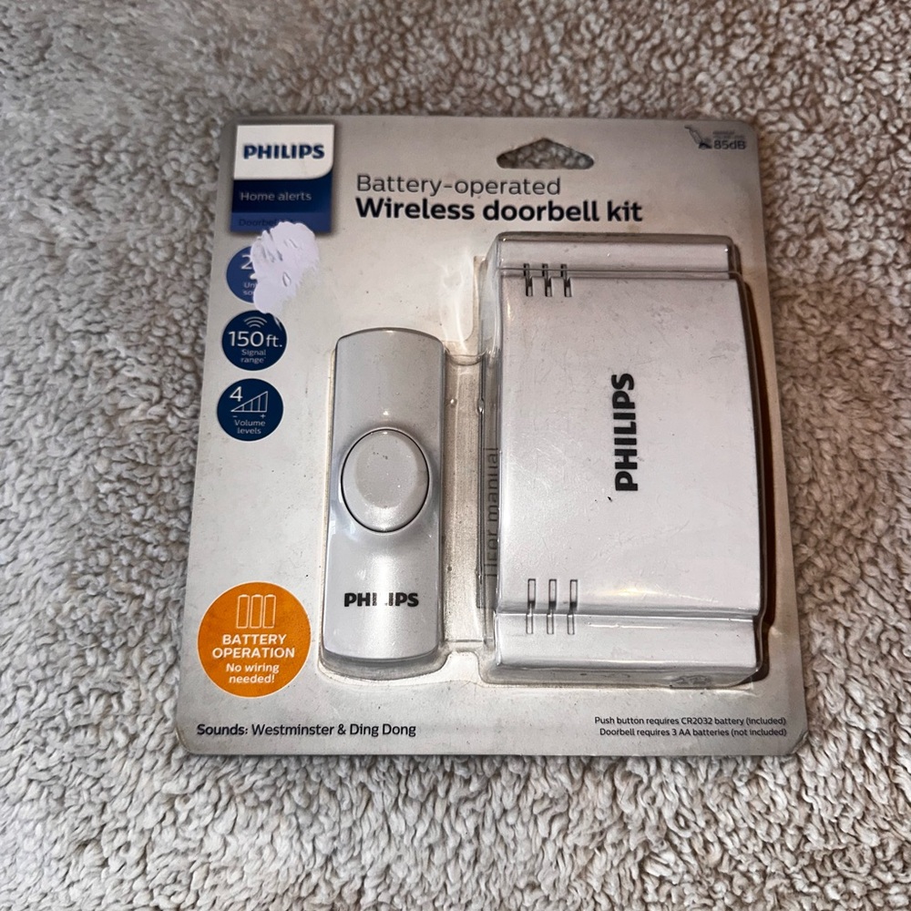 NEW Philips Wireless Doorbell Kit Unopened